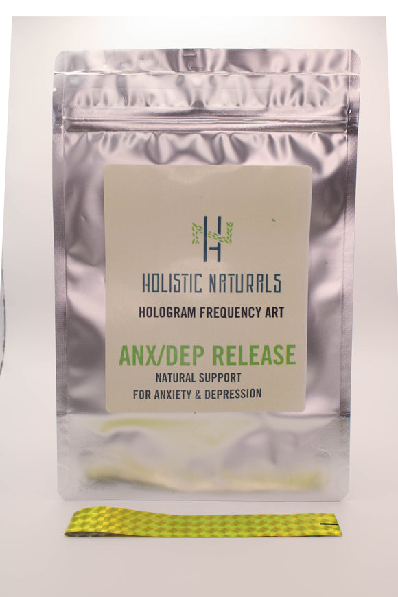 Anxiety/Depression Release Holographic Frequency Art - 5 Pack