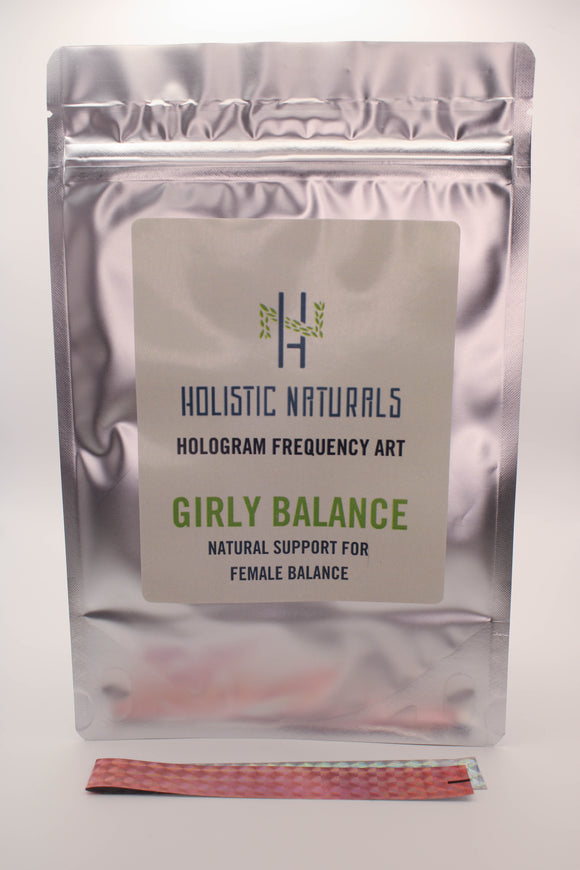 Girly Balance Holographic Frequency Art - 5 Pack