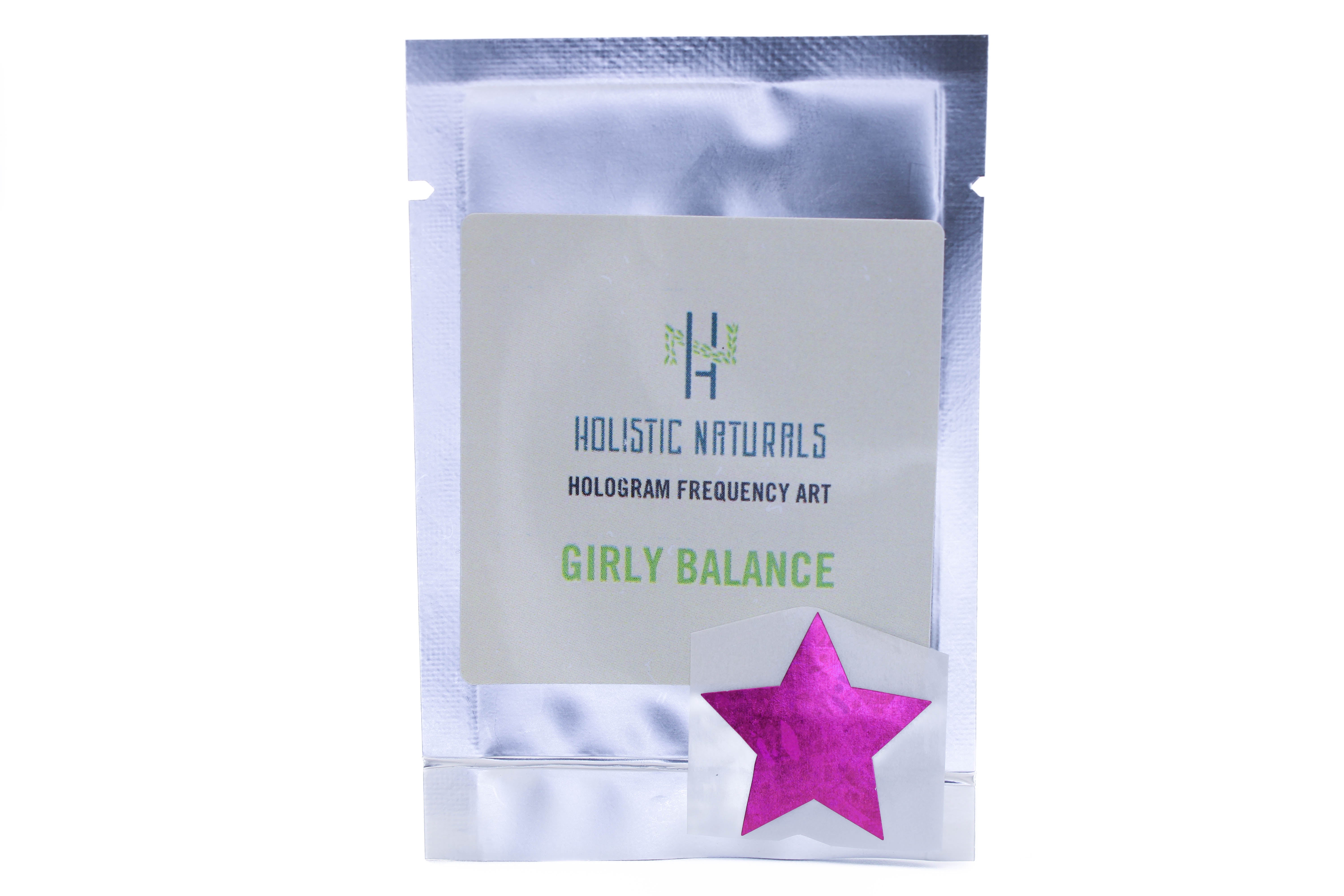 Girly Balance Holographic Frequency Art - 5 Pack
