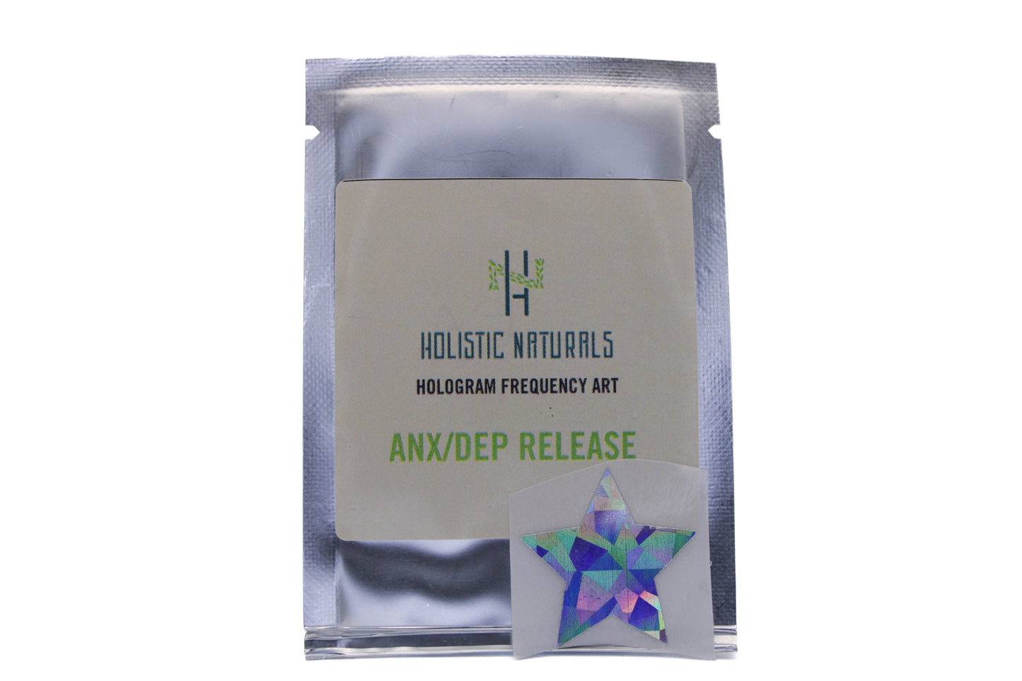 Anxiety/Depression Release Holographic Frequency Art - 5 Pack